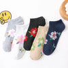 Ankle Boat Socks for Women - Breathable Spring Autumn Casual Socks
