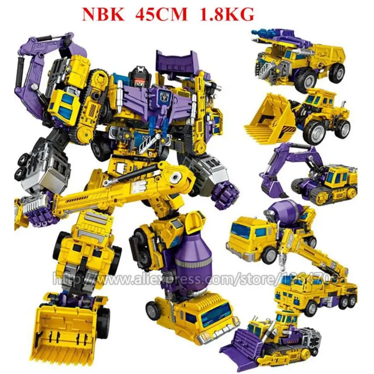 Jinbao 5-in-1 Big Transformation Predaking Anime Robot Action Figure