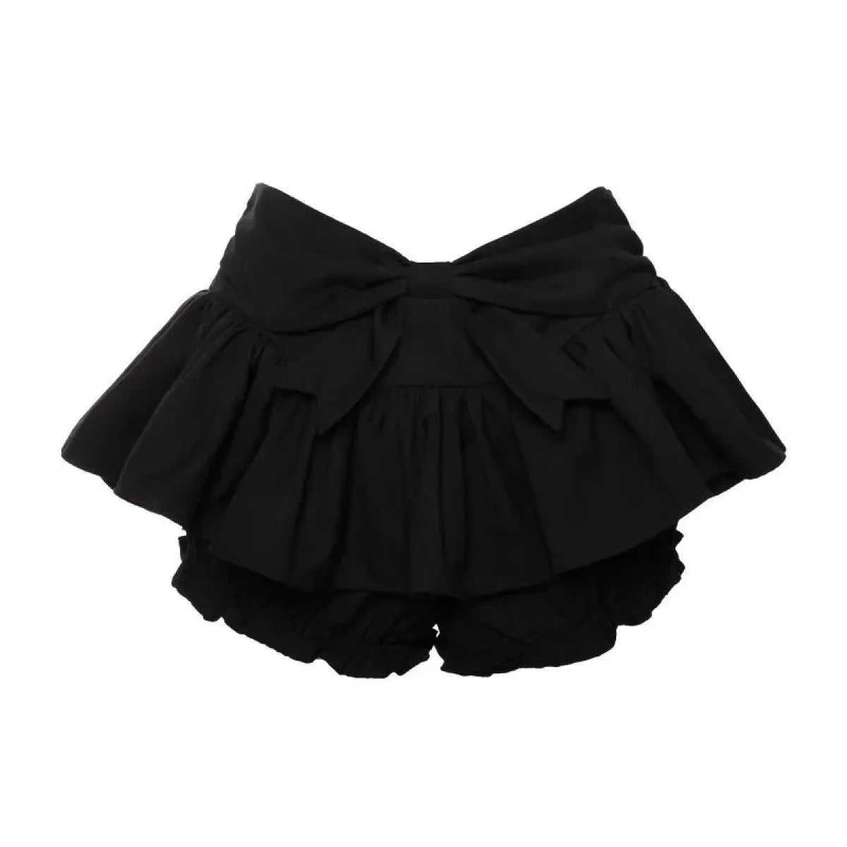 Off-Shoulder Crop Top & Black Mini Skirt Set – Kawaii Y2K