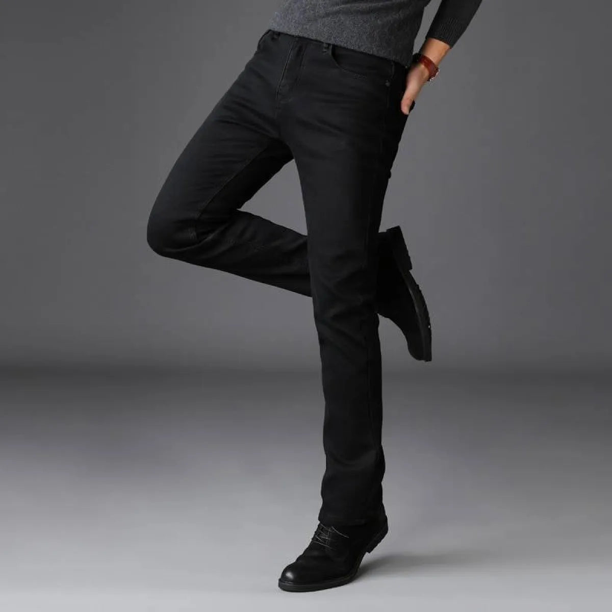 Men's Black Straight Pants