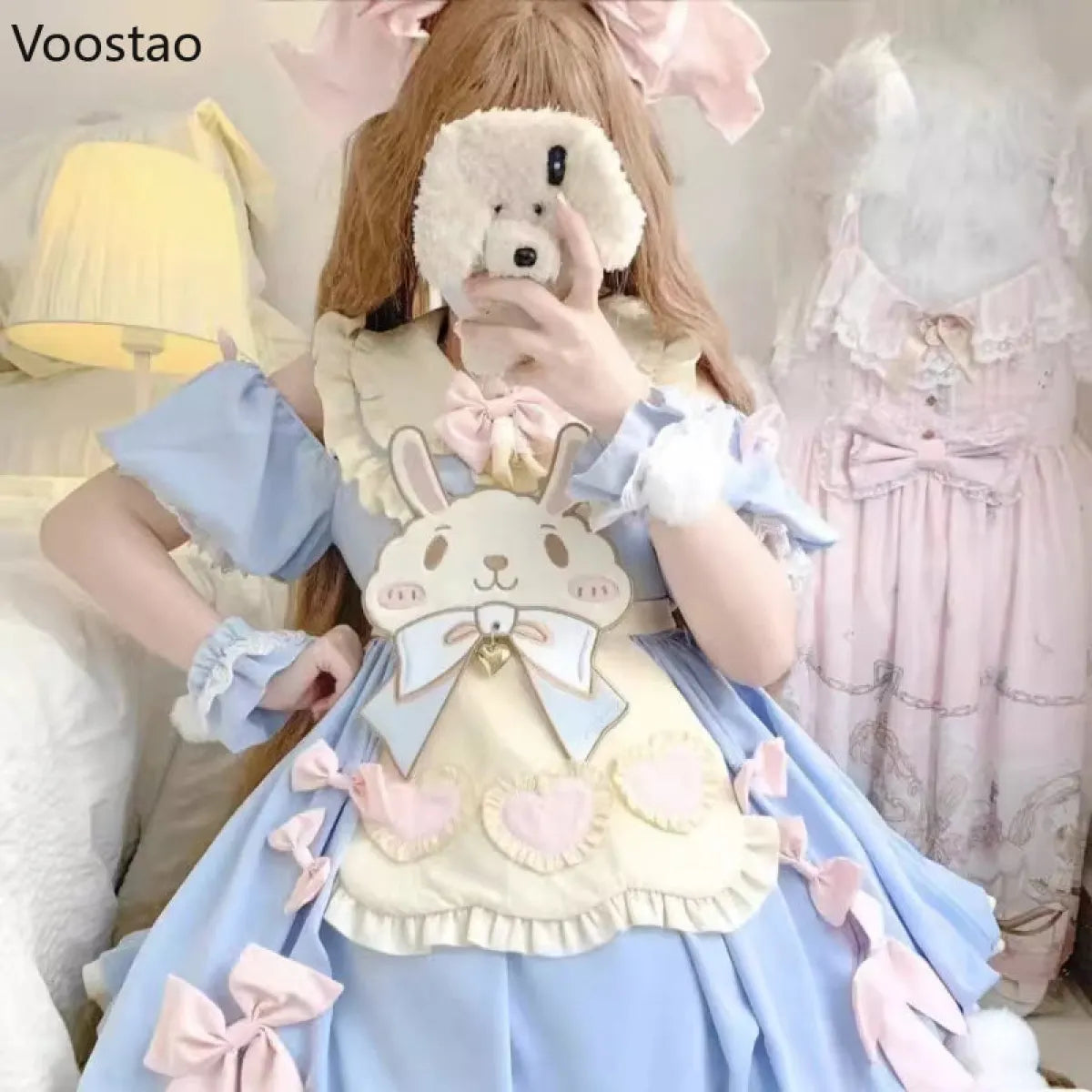 Pastel Lolita Bunny Bow Dress
