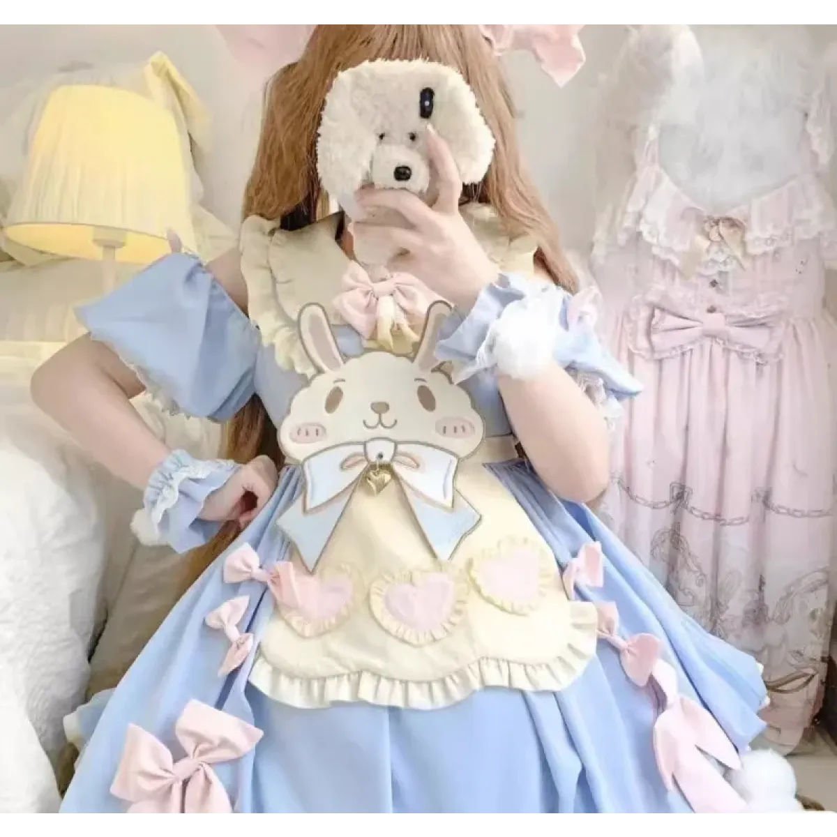 Pastel Lolita Bunny Bow Dress