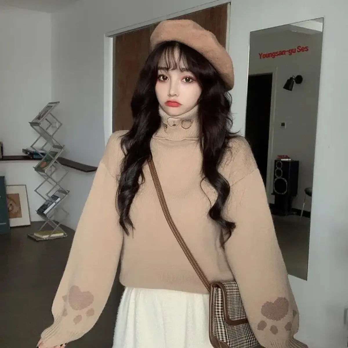 Kawaii Cat Paw Knit Sweater