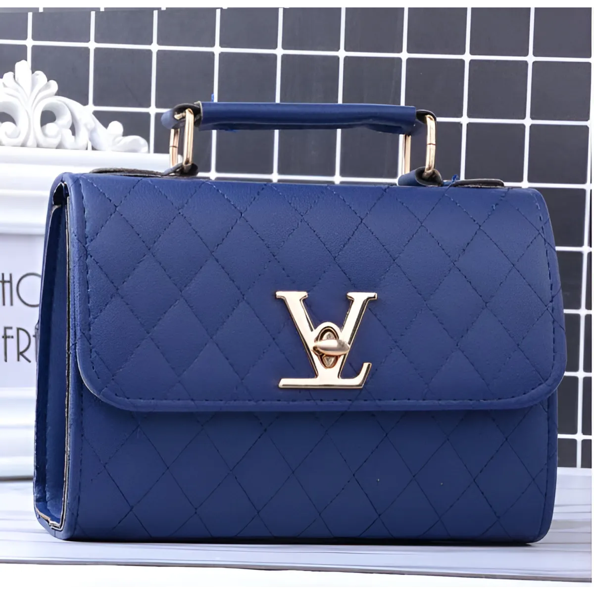 Compact Quilted Shoulder Bag
