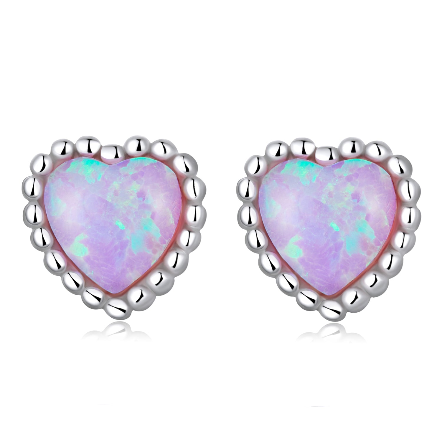 925 Sterling Silver Translucent Opal Earrings for Women