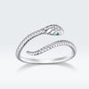 925 Sterling Silver CZ Plated Platinum Ring - Slim and Elegant Style
