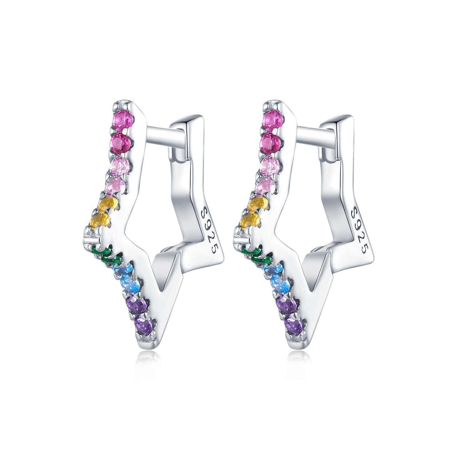 925 Sterling Silver Earrings with Pavé Setting CZ for Women