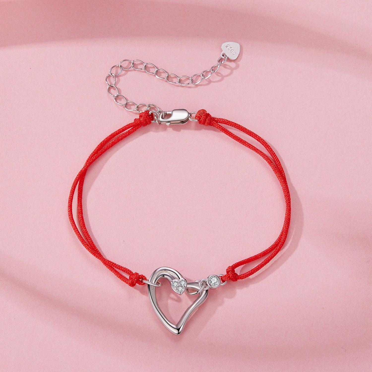 925 Sterling Silver White Gold Plated Bracelet with CZ Pavé Setting, 15+6cm Length for Women
