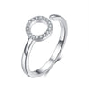 925 Sterling Silver Ring with Pavé Set CZ