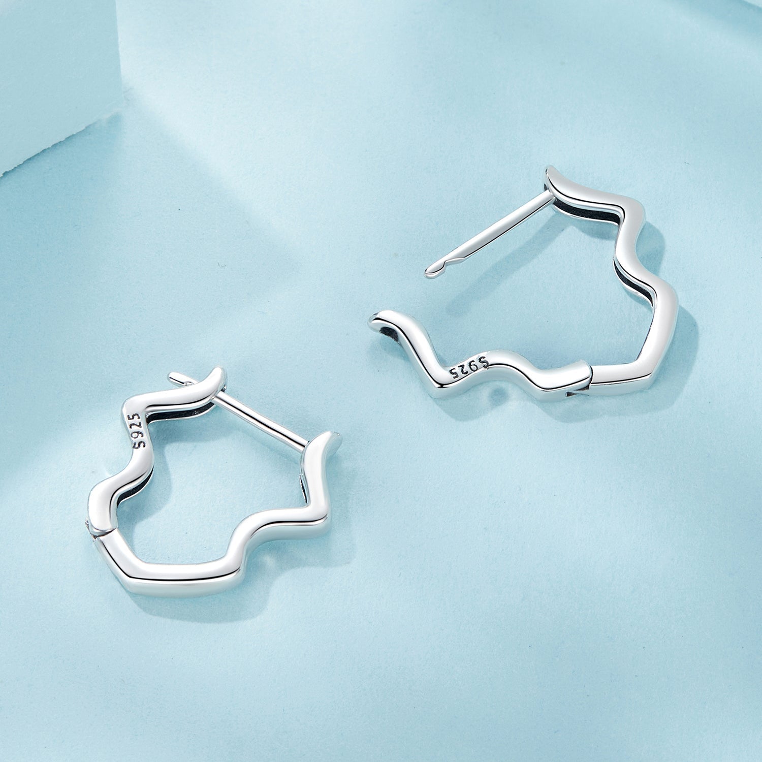 925 Sterling Silver & Oxidized Silver Earrings for Women