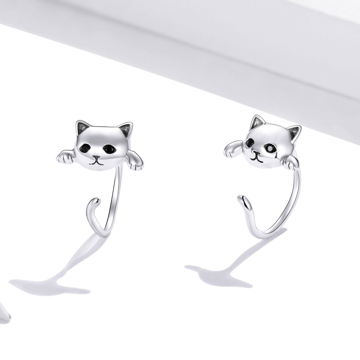 925 Sterling Silver Earrings with Pavé Setting and CZ Stones