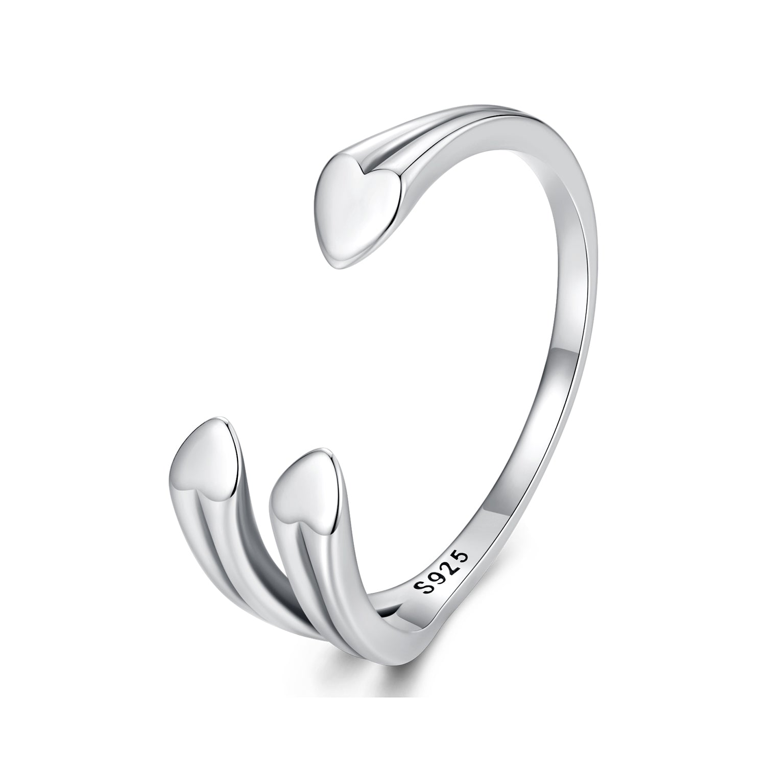 925 Sterling Silver Oxidized 0.15-0.8cm Ring