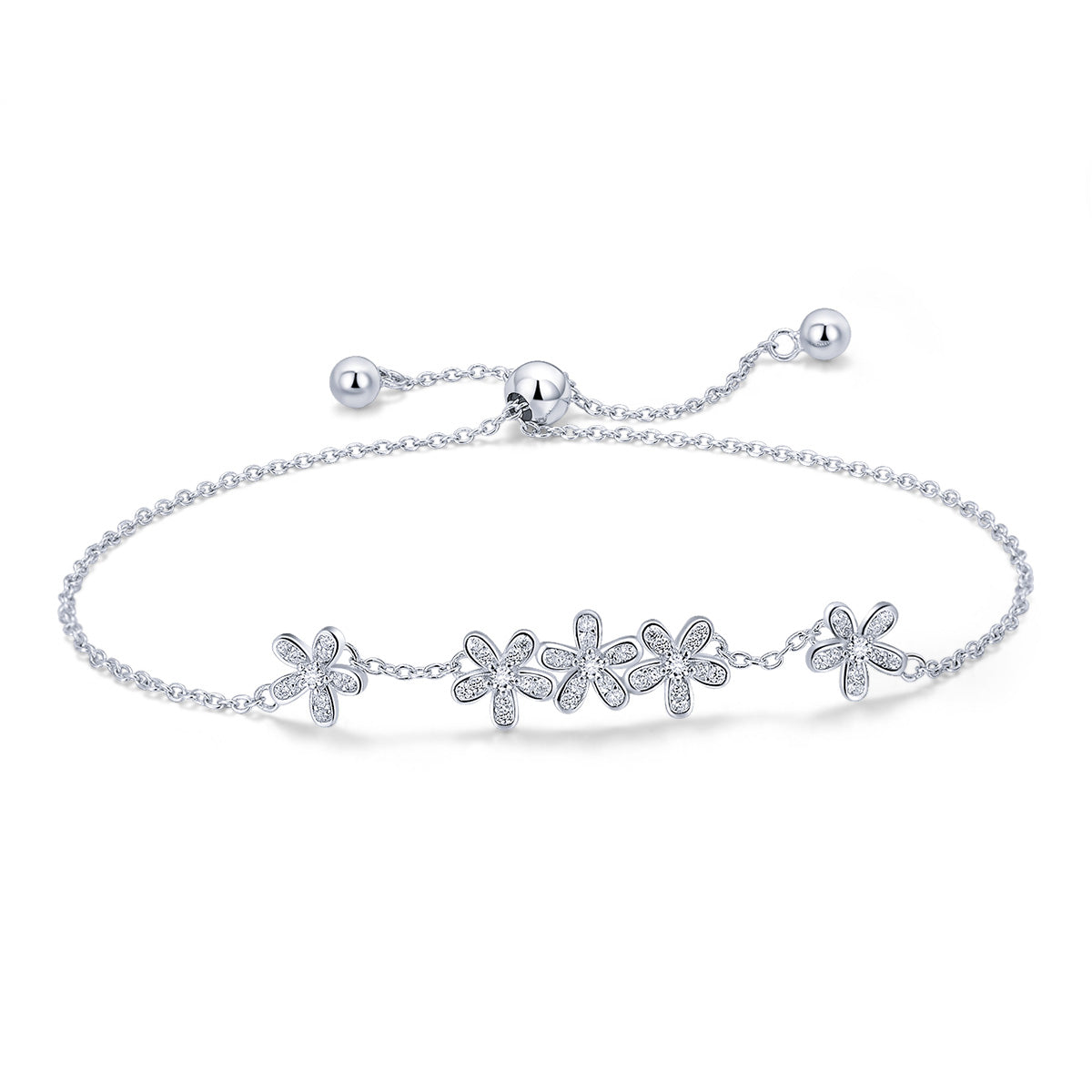 925 Sterling Silver Bracelet 22cm for Women