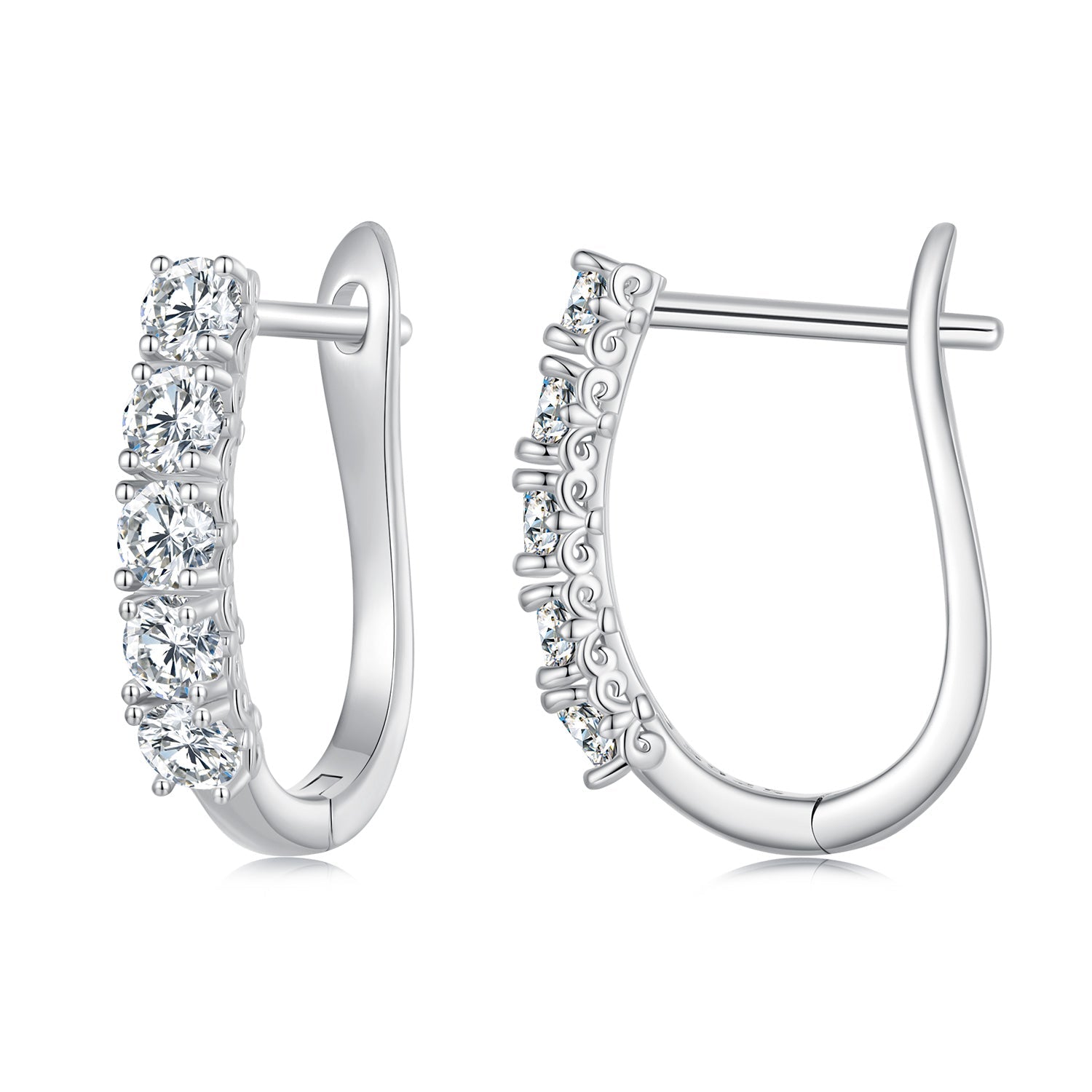 S925 Sterling Silver Moissanite Earrings 0.30 Carat for Women