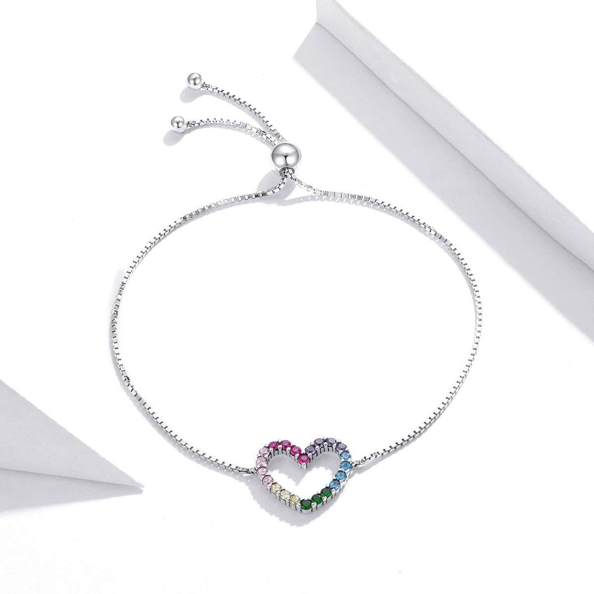 925 Sterling Silver Bracelet with Pavé Setting CZ