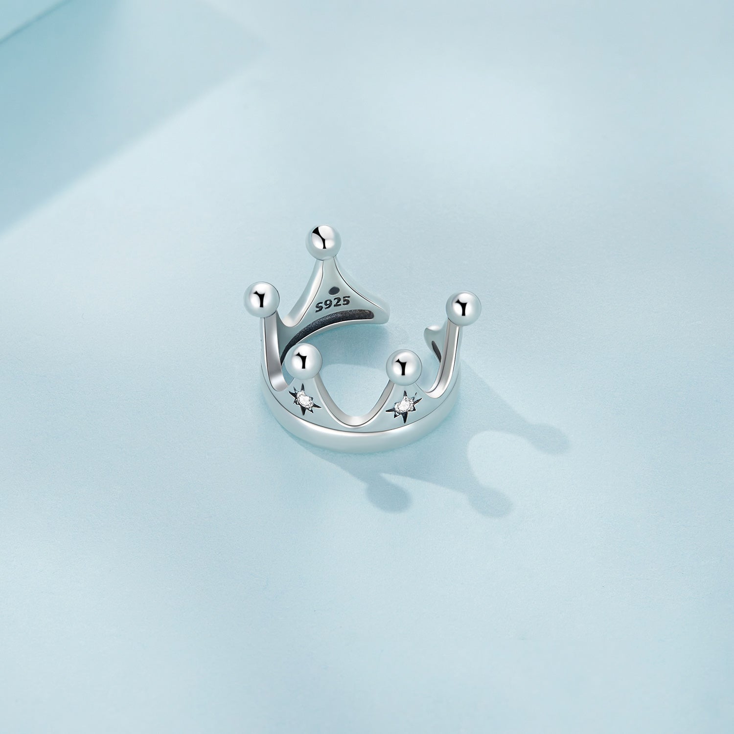 S925 Sterling Silver Earrings with Pavé Setting and CZ