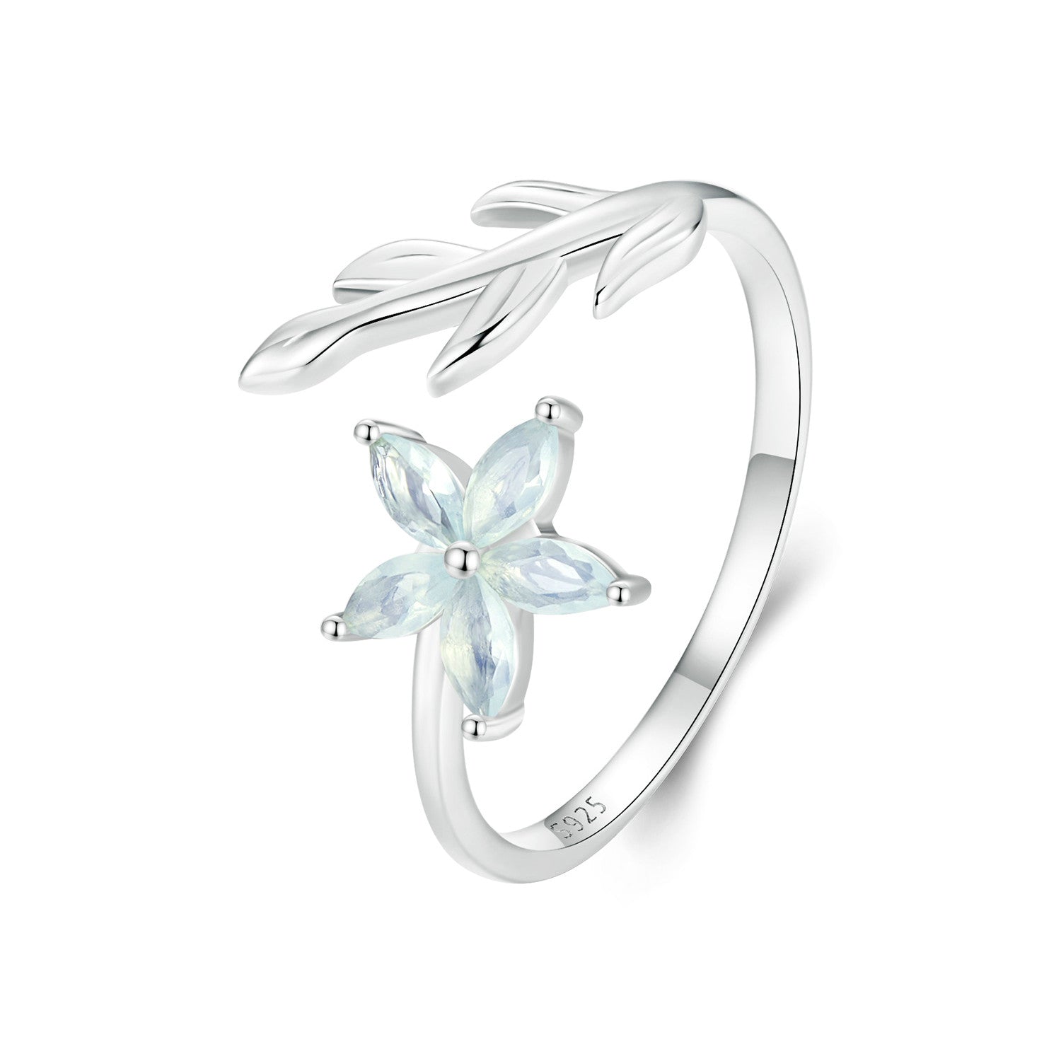 925 Sterling Silver & Opal Ring for Women
