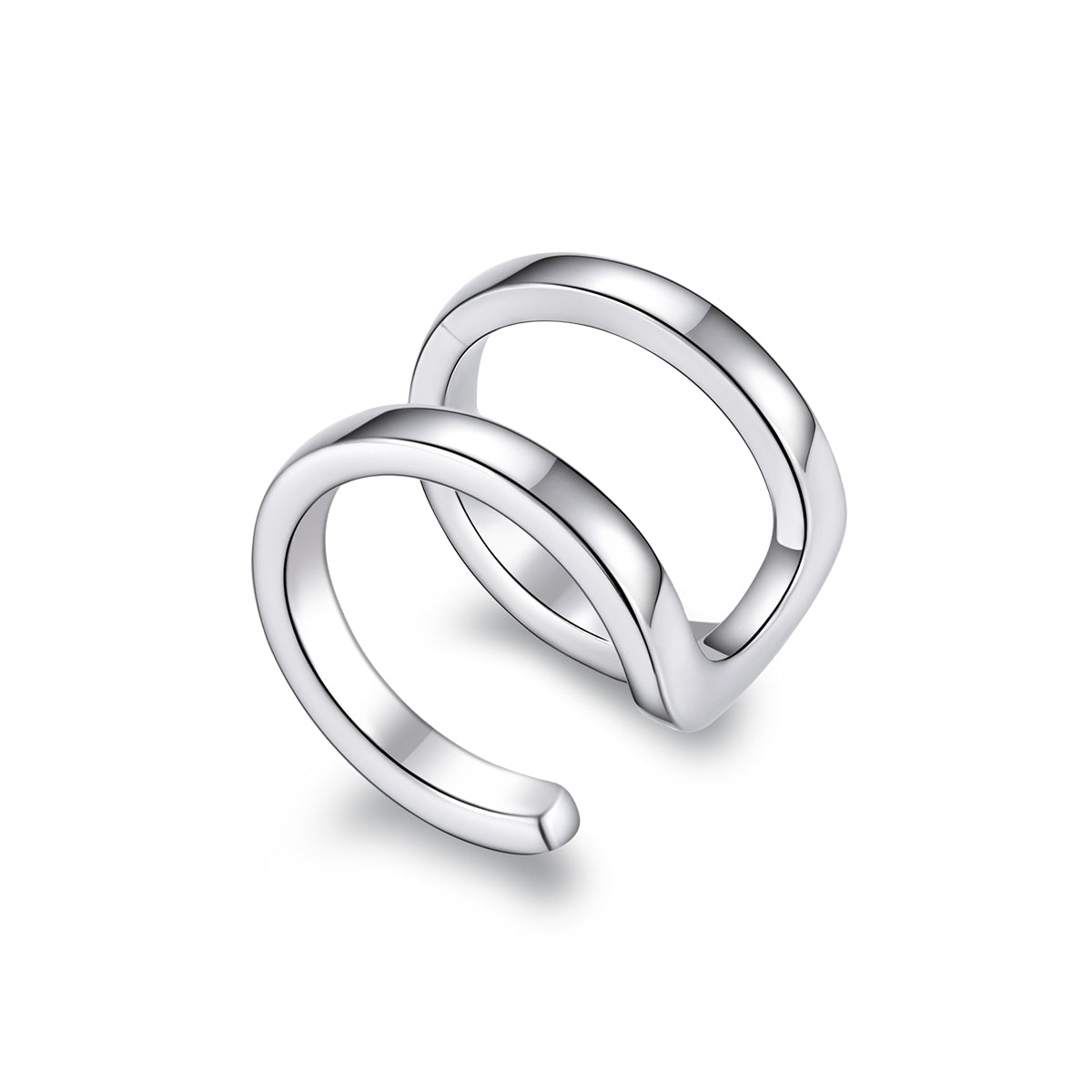 925 Sterling Silver Earrings 1.2*0.8cm with Platinum Plating for Women