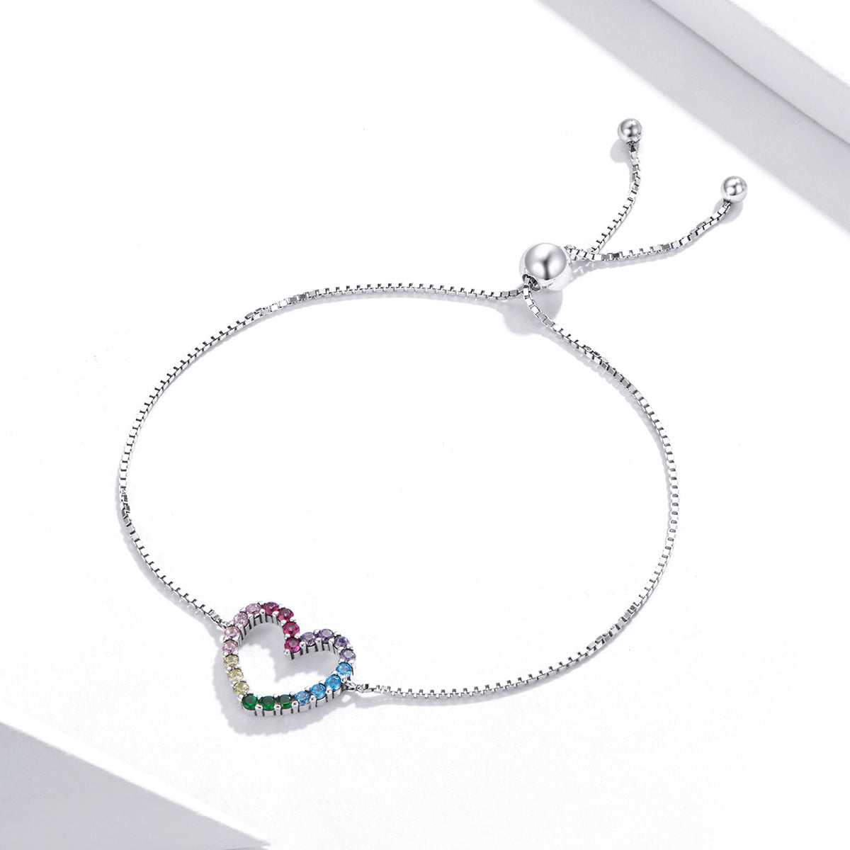 925 Sterling Silver Bracelet with Pavé Setting CZ