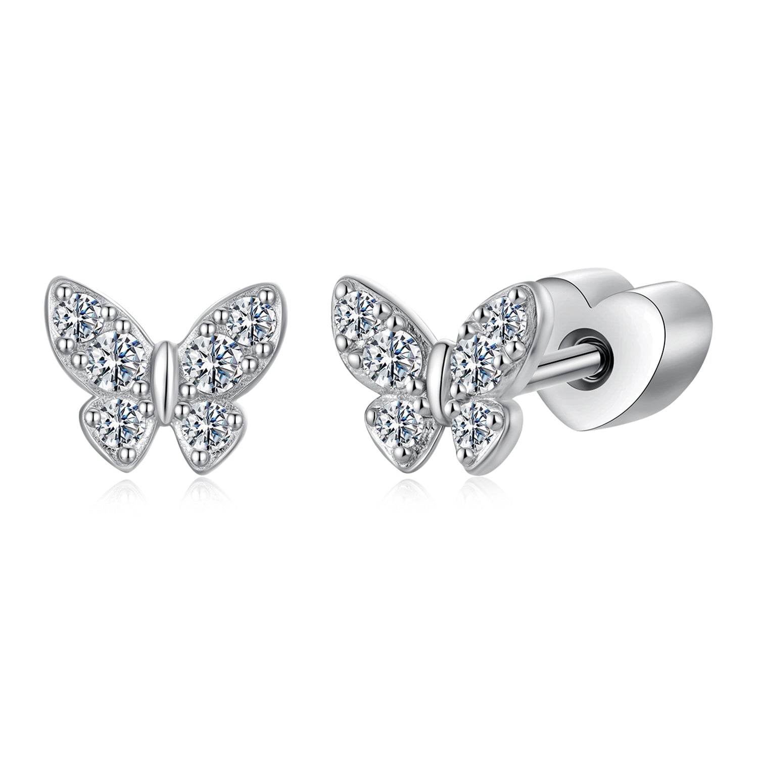 925 Sterling Silver Moissanite Necklace 0.5x0.6cm for Women