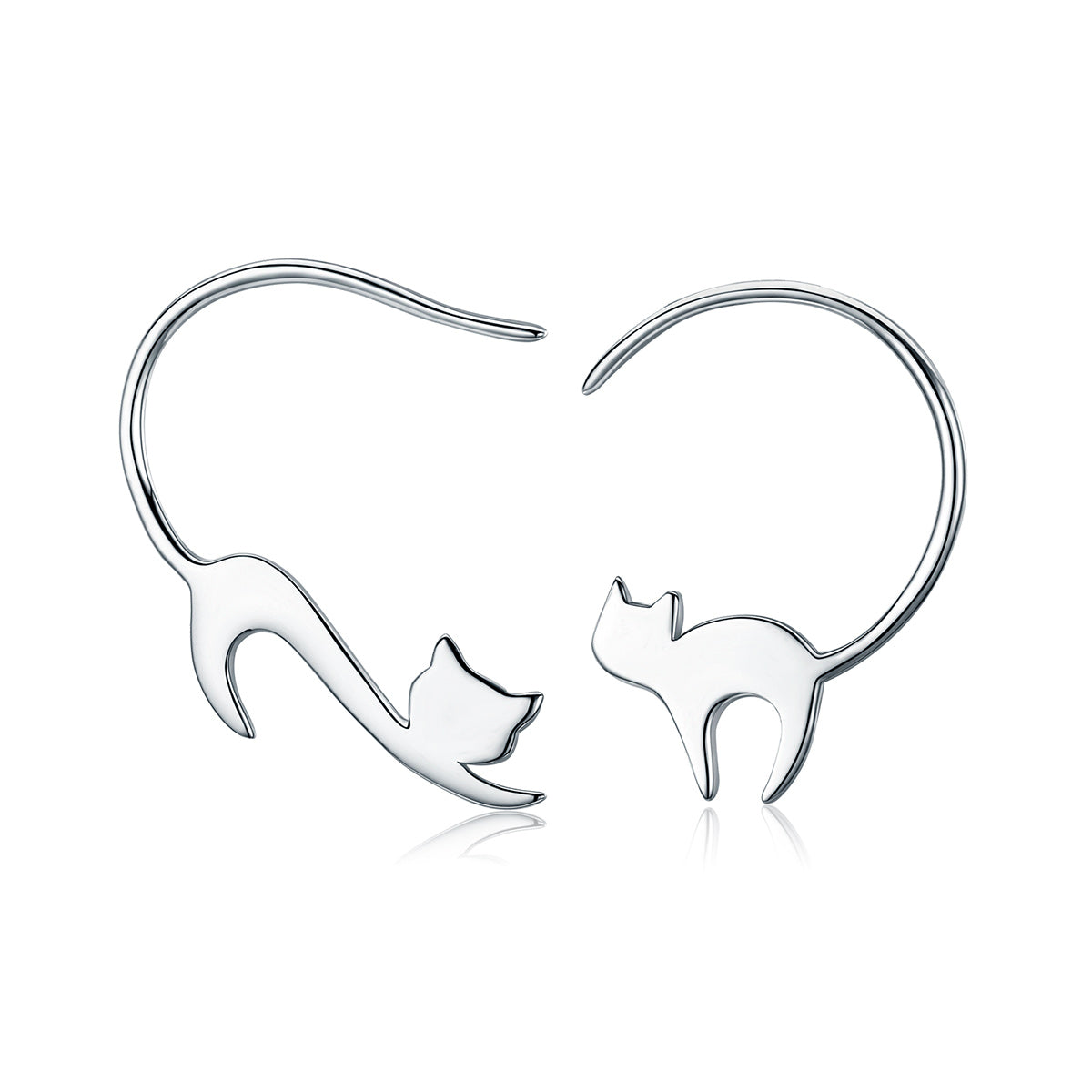 925 Sterling Silver Earrings for Women - 3*2.5cm, Platinum Plated