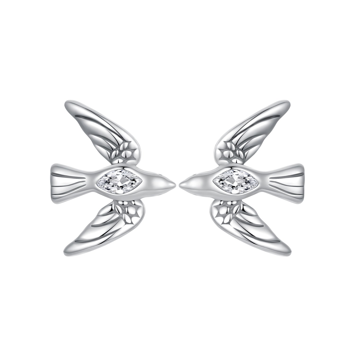 925 Sterling Silver Oxidized CZ Earrings for Women