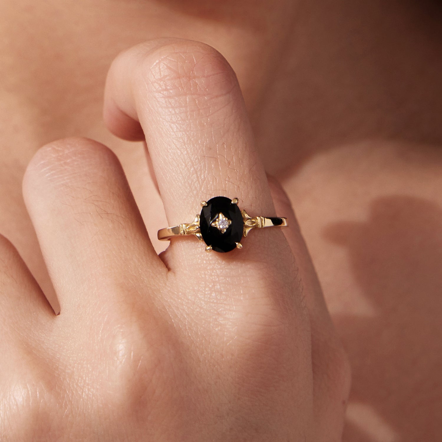 925 Sterling Silver Gold-Plated CZ Pavé Ring for Women