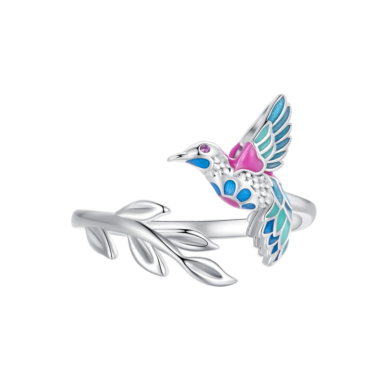 925 Sterling Silver Enamel Pavé Set CZ Earrings for Women - 1.6mm