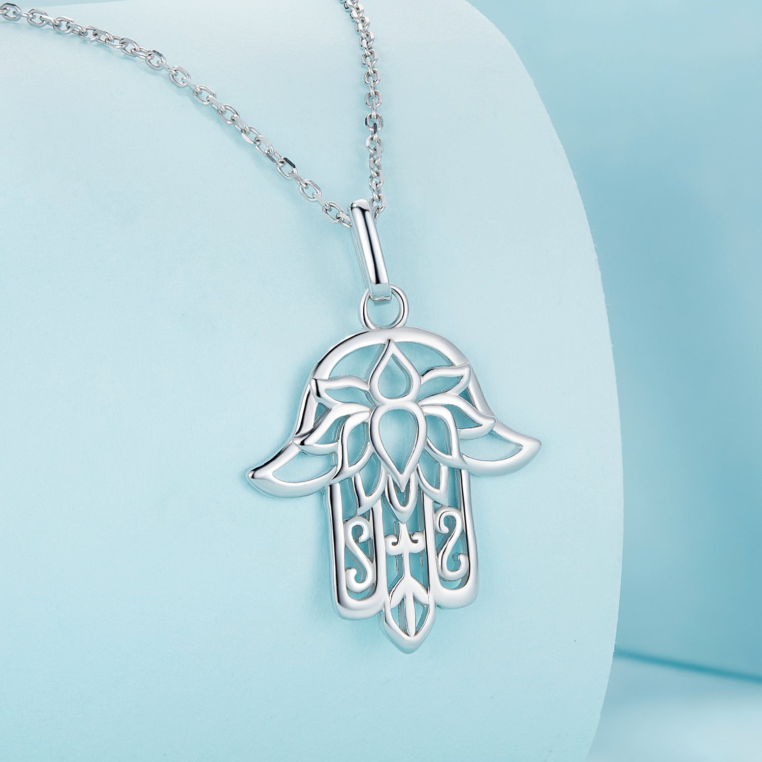 S925 Sterling Silver Plated Platinum Adjustable Necklace for Women