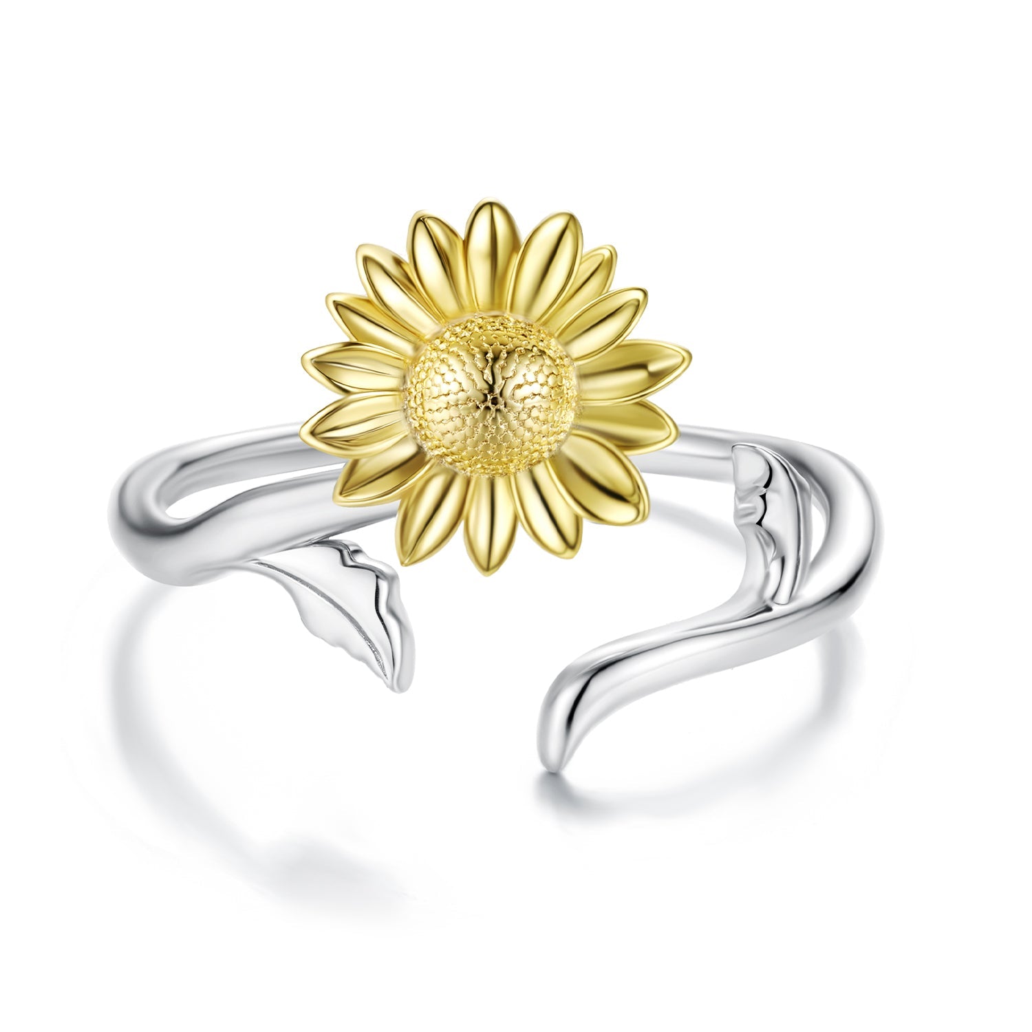 925 Sterling Silver Plated White Gold Ring for Women