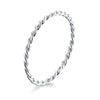 925 Sterling Silver Plated Platinum Ring Size 6.0 for Women