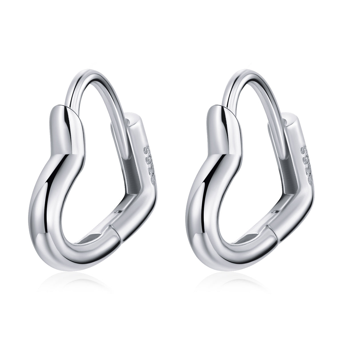 925 Sterling Silver & Platinum Earrings for Women