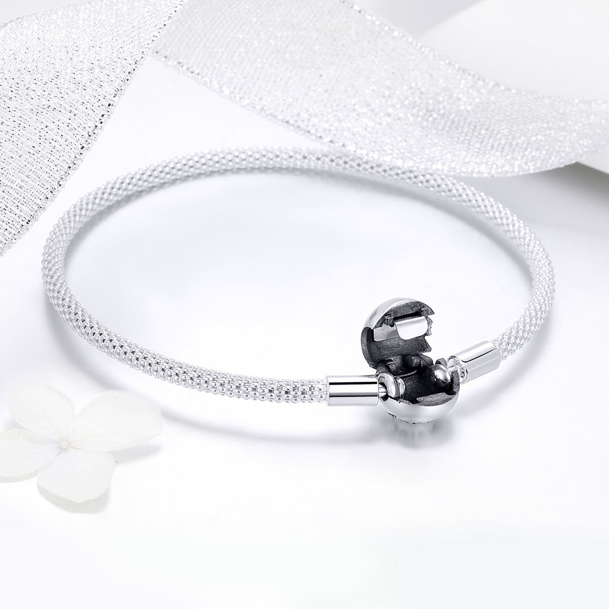 925 Sterling Silver SCB Bracelet Size 17.0cm