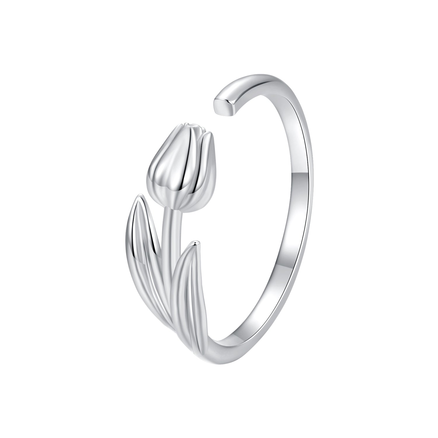 925 Sterling Silver Plated White Gold 0.18cm Rings for Women