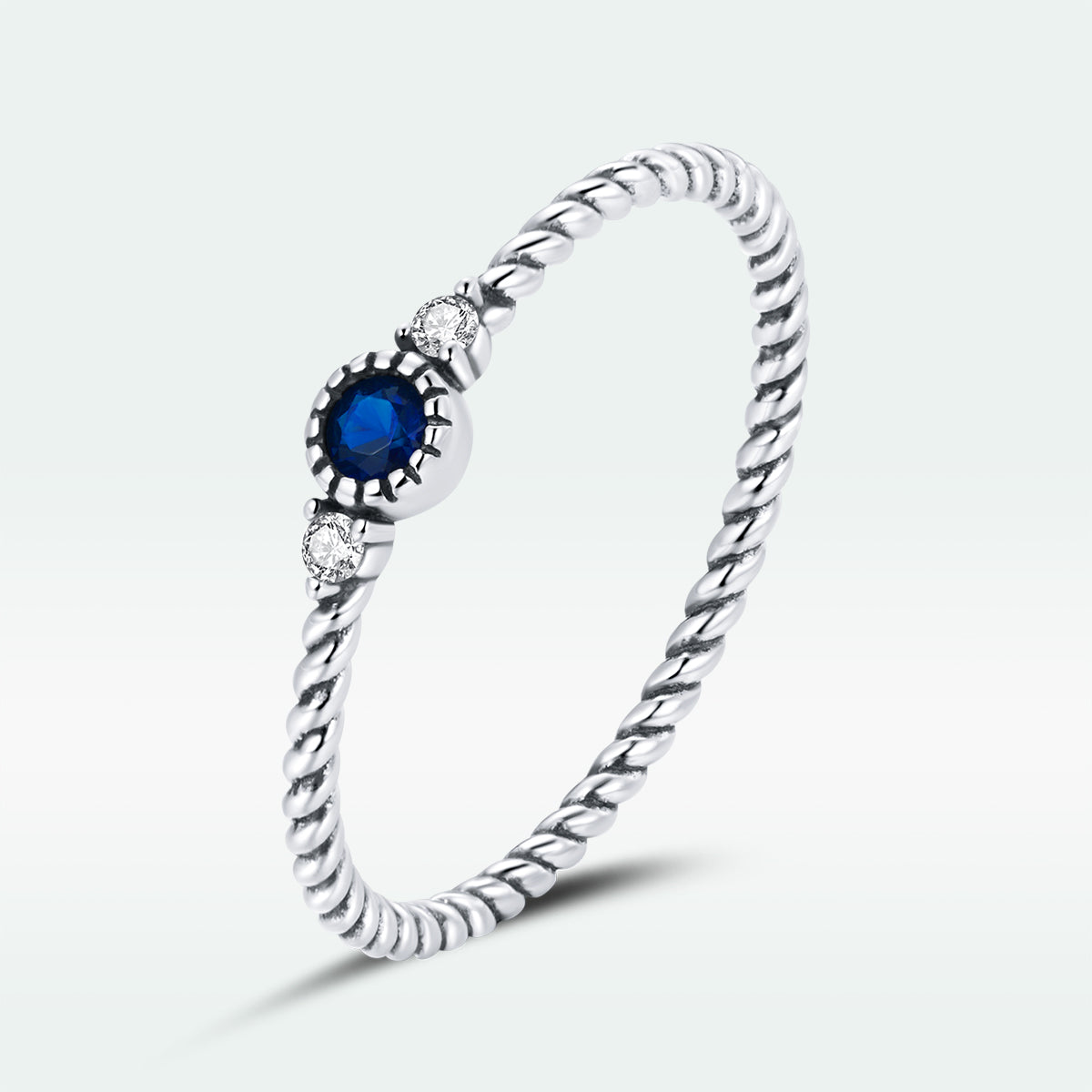925 Sterling Silver Oxidized Silver CZ Pavé Setting Ring Size 6.0 for Women