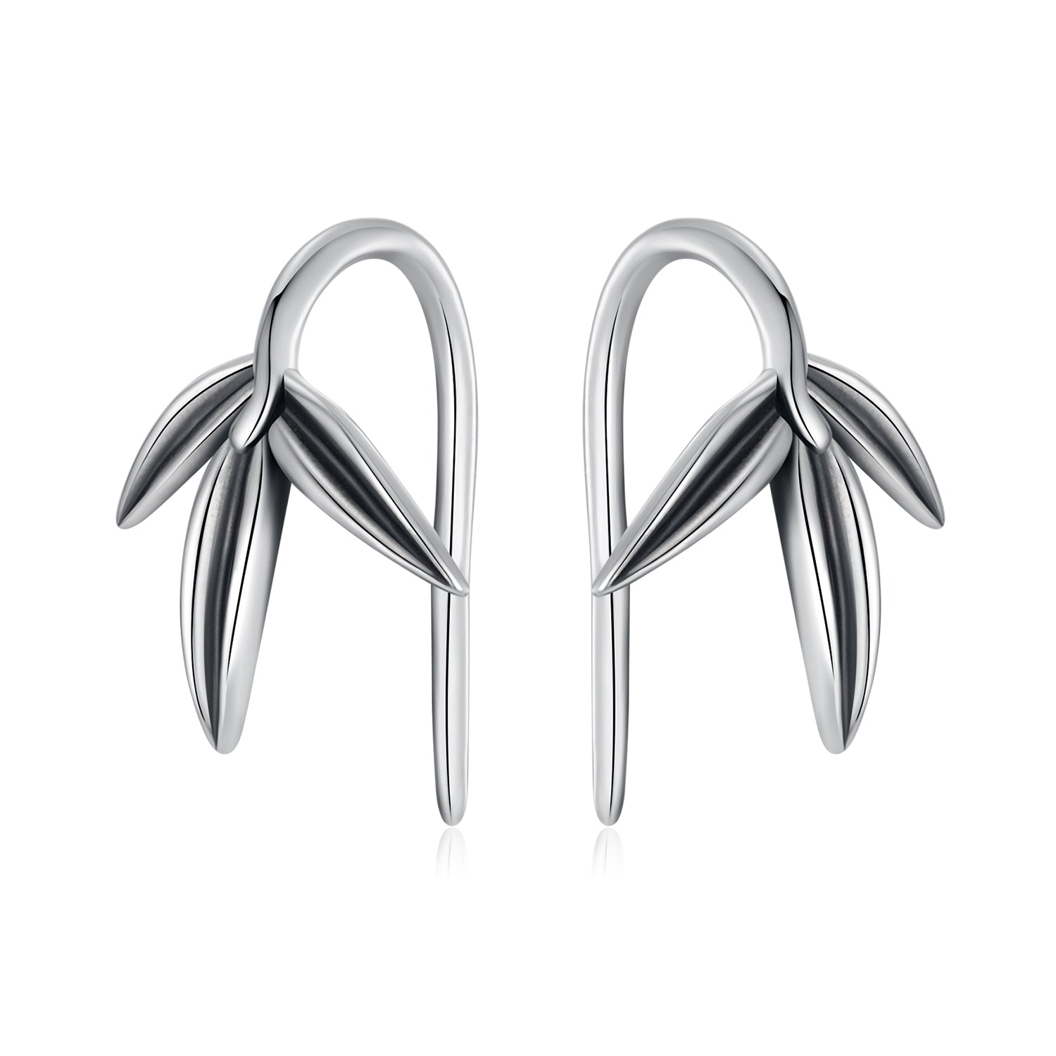 925 Sterling Silver Oxidized Silver Earrings for Women