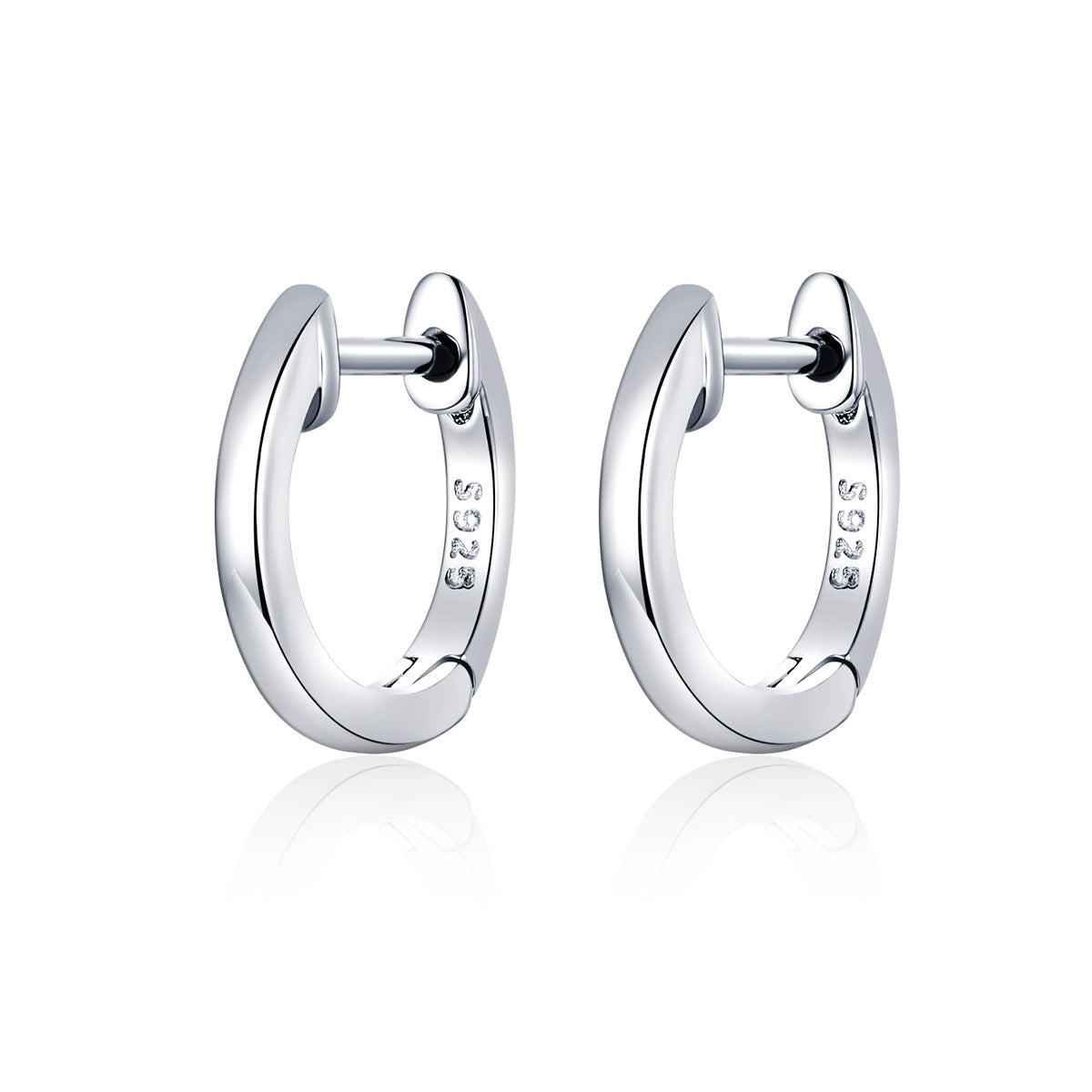 925 Sterling Silver Plated Black Gold Earrings for Women