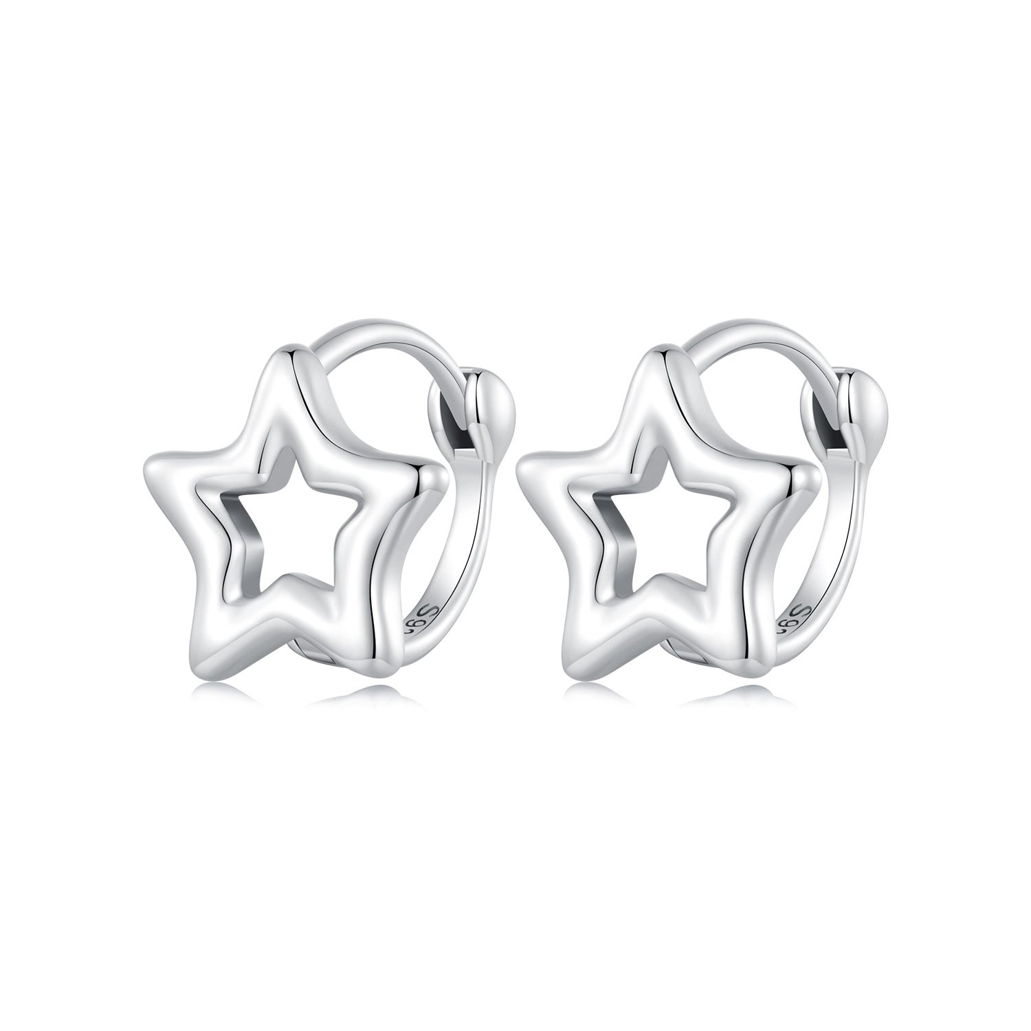S925 Oxidized Silver 1cm Earrings for Women