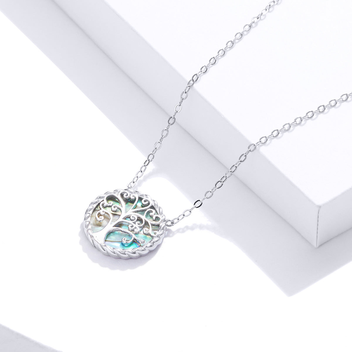 925 Sterling Silver Adjustable Mica Necklace for Women