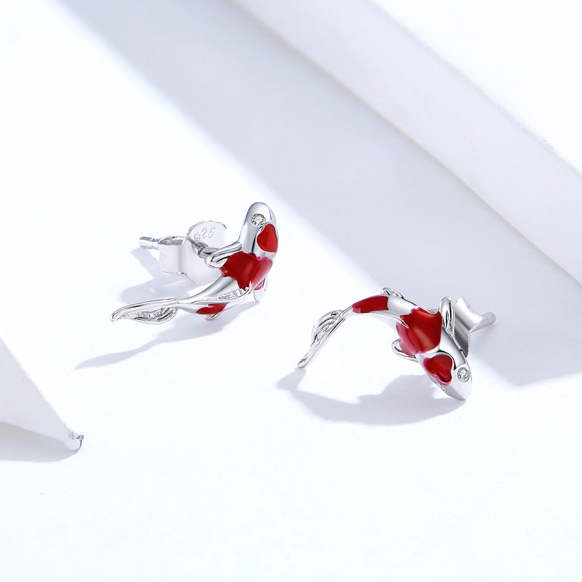 925 Sterling Silver Plated Earrings with Pavé Setting CZ for Women