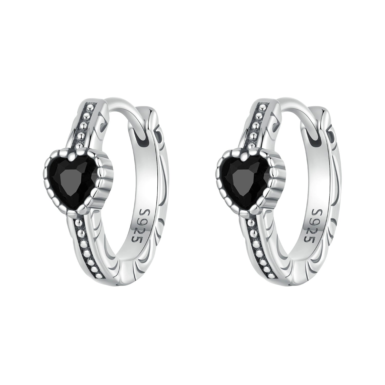 925 Sterling Silver Earrings with Pavé Setting CZ
