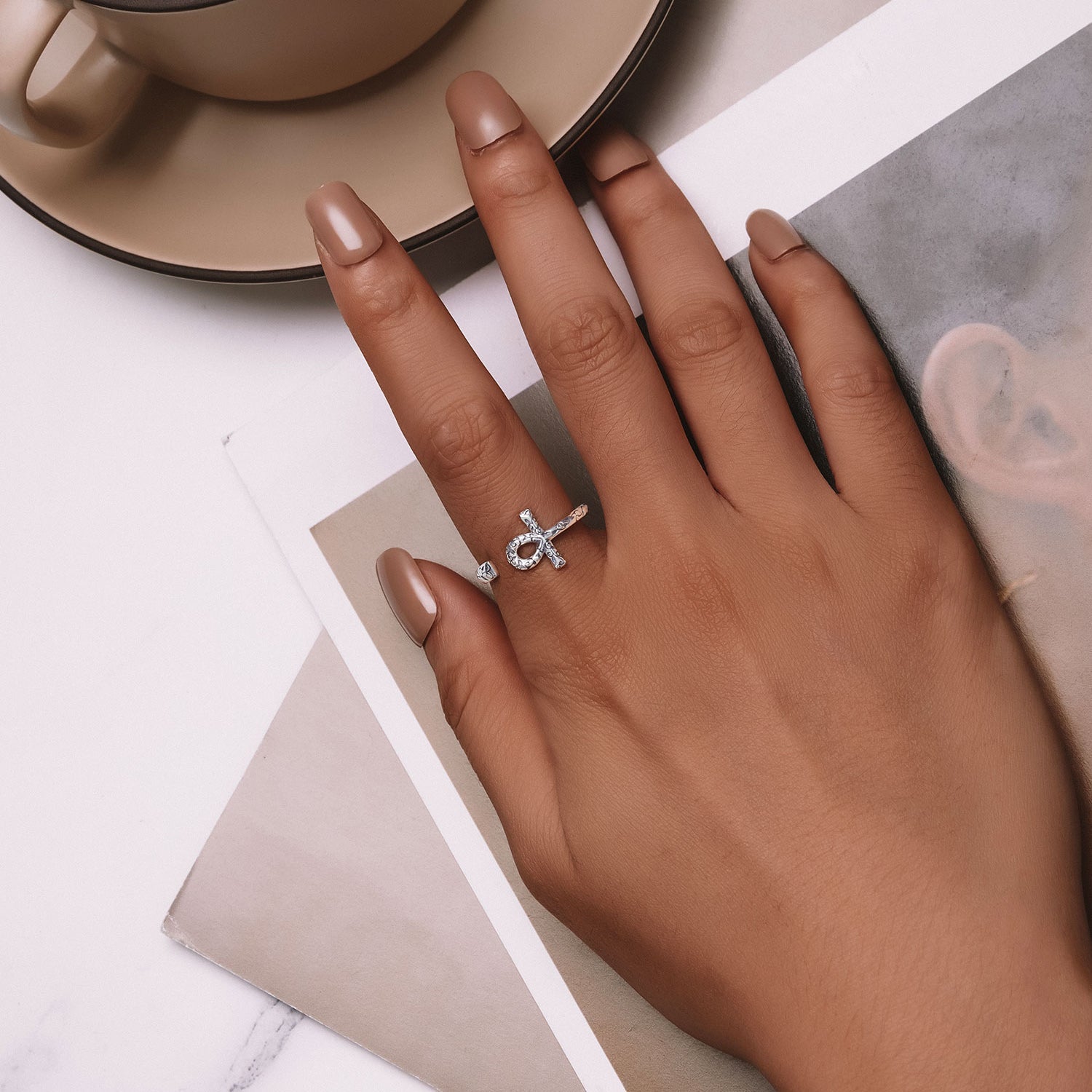 925 Sterling Silver Oxidized 2.2mm Ring for Women