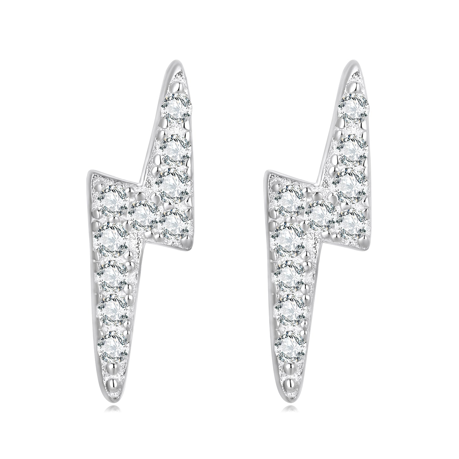 925 Sterling Silver Earrings with Pavé Setting CZ for Women