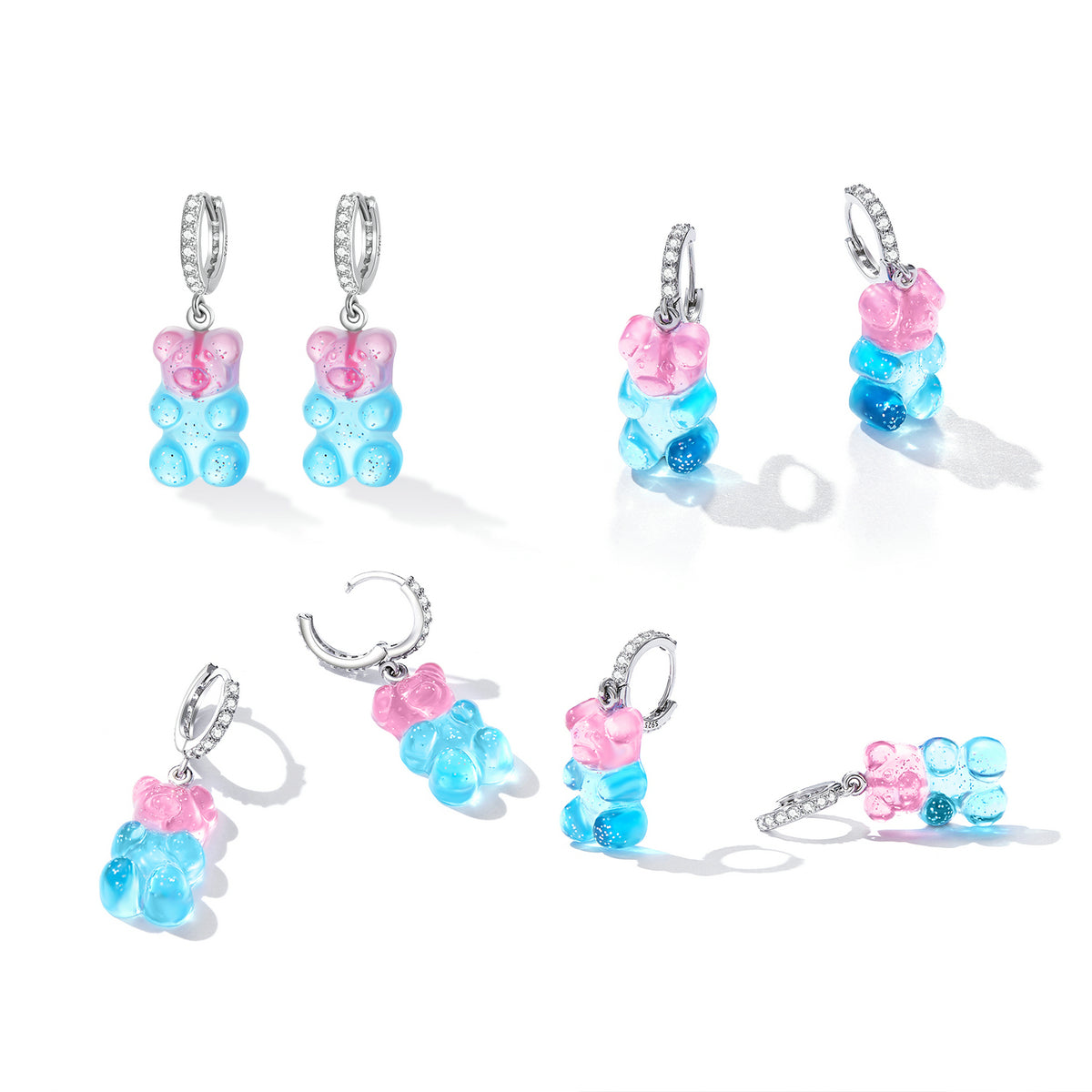 S925 Sterling Silver Pavé Setting CZ Earrings for Women