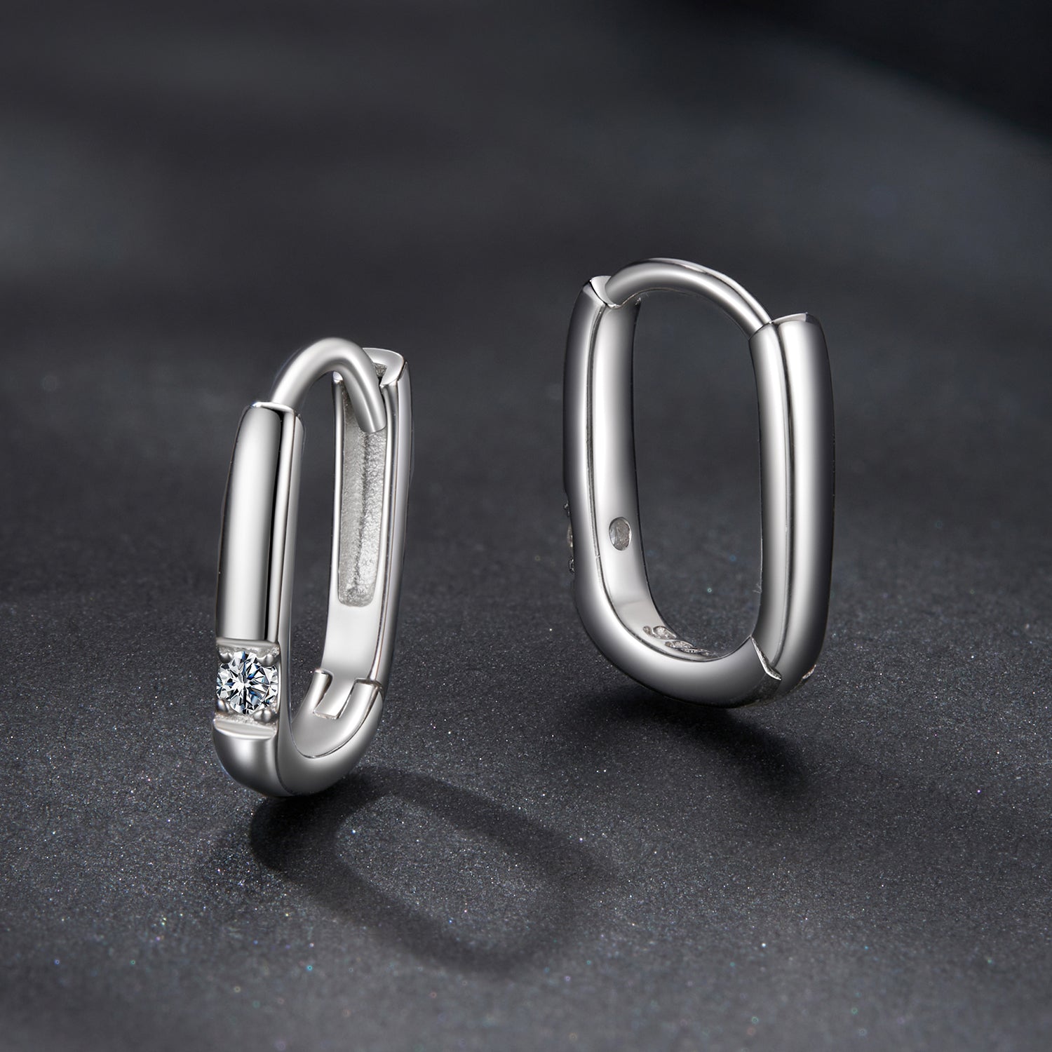 925 Sterling Silver Moissanite 0.16 ct Stud Earrings for Women