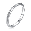 925 Sterling Silver Oxidized 0.2cm Width Ring Size 6 for Women