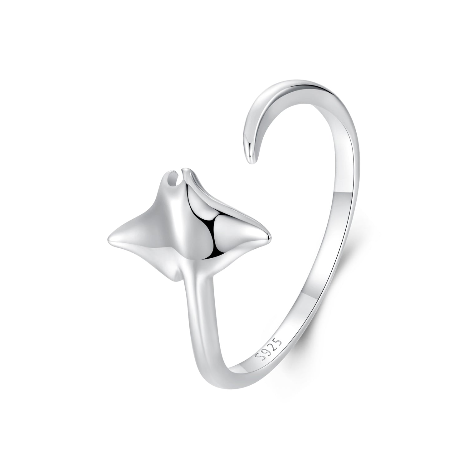 925 Sterling Silver & Plated White Gold 1.7mm Ring for Men