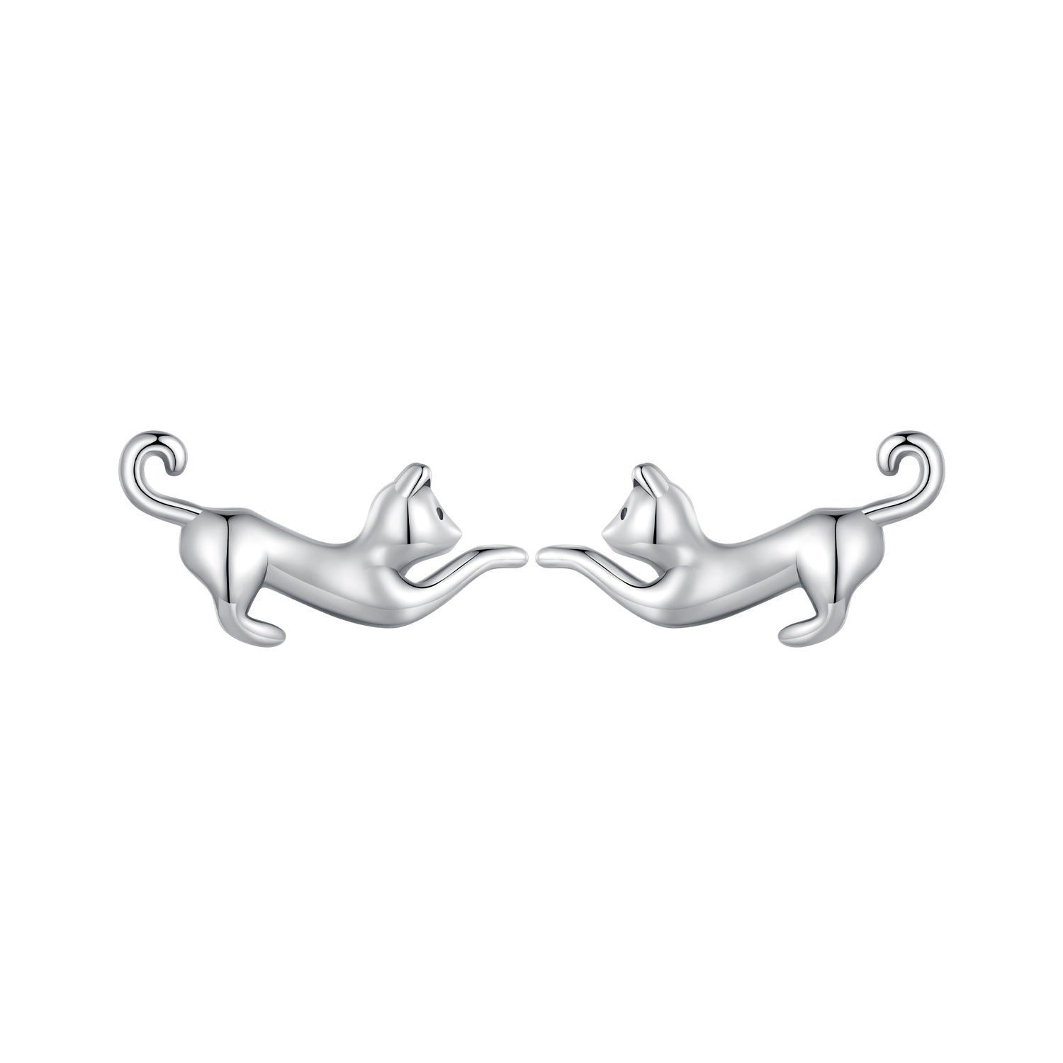 925 Sterling Silver Oxidized Earrings - 7*11mm for Women