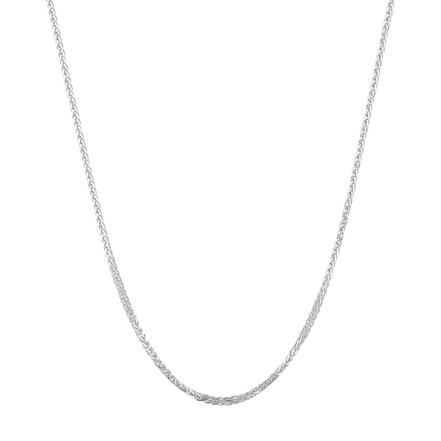 925 Sterling Silver Platinum Plated 45cm Chain Length Necklace for Women