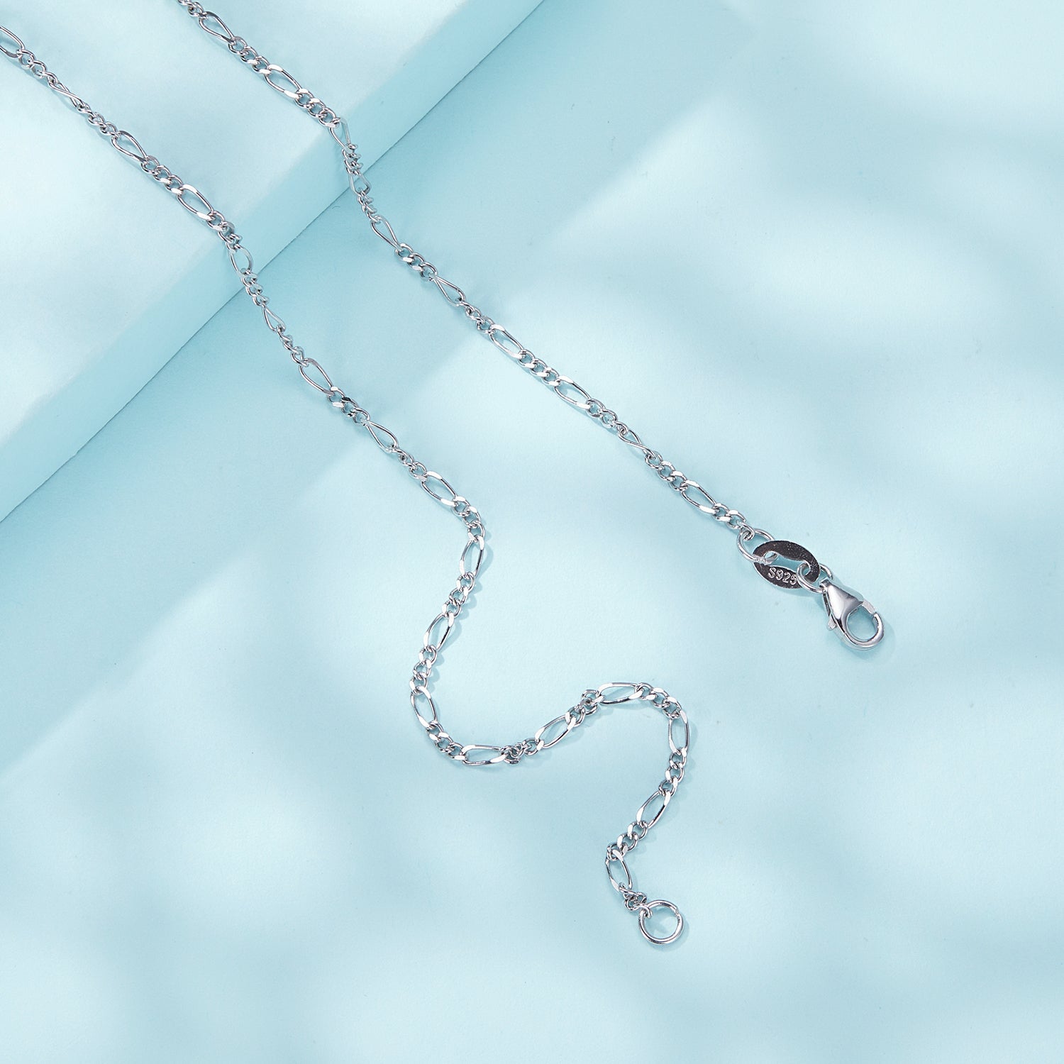 925 Sterling Silver Plated Platinum Necklace for Women